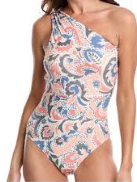 summersalt Other - Limited Edition Summersalt One shoulder One piece Swim Paisley Floral Print